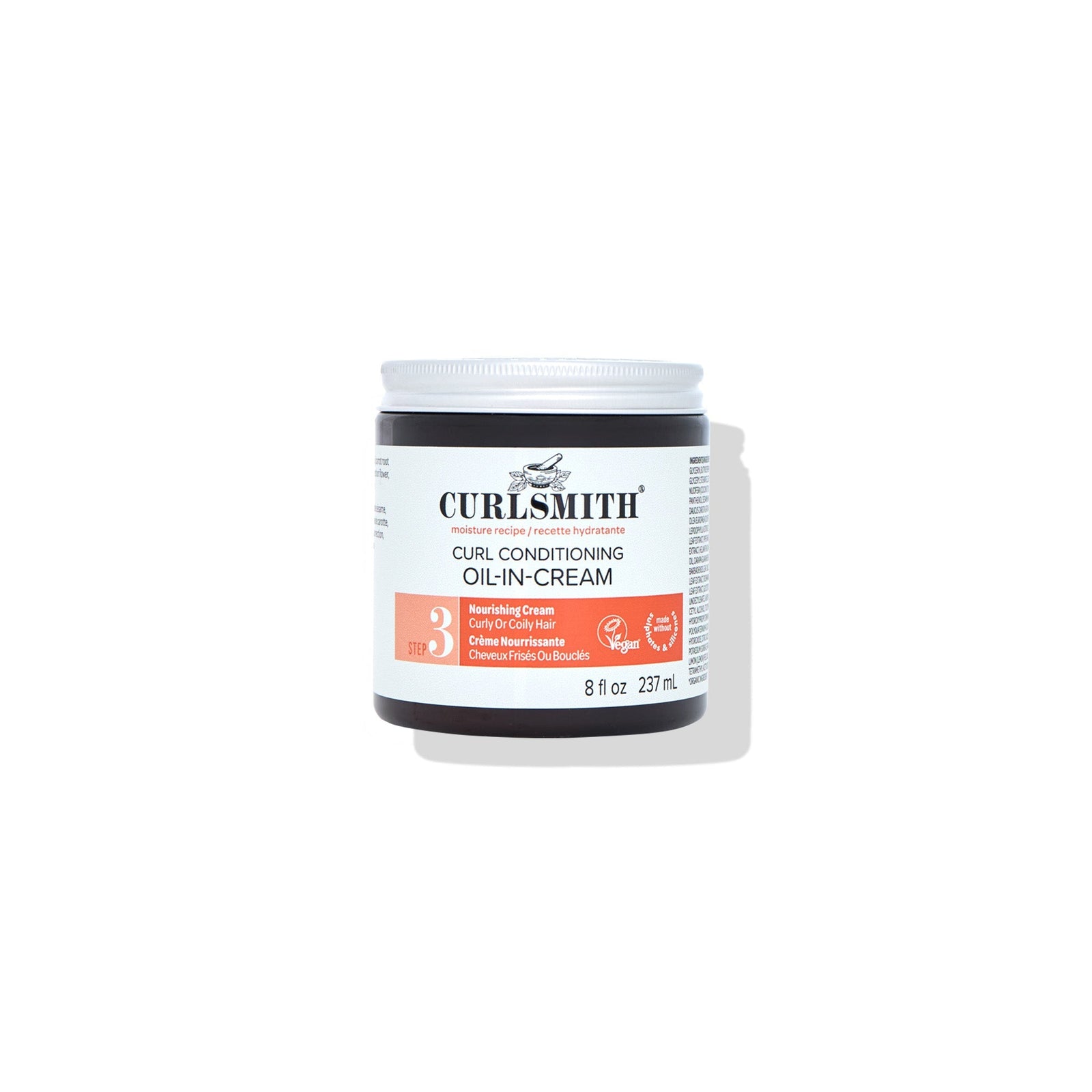 Jar of Curlsmith Curl Conditioning C oil-in-cream on a white background