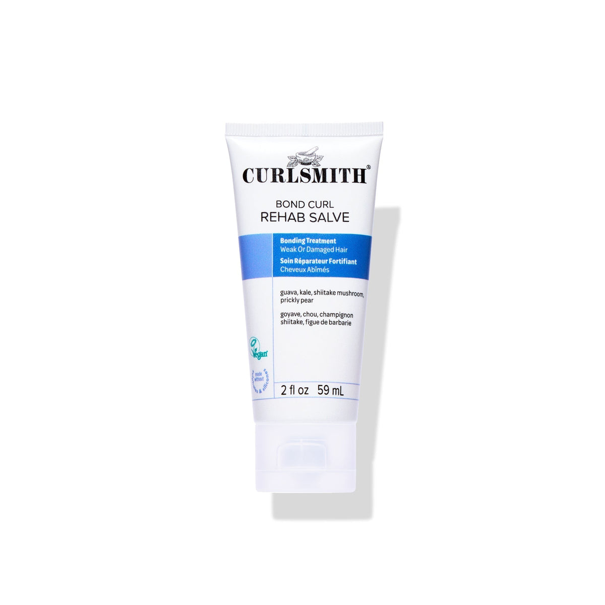 Curlsmith Bond Curl Rehab Salve tube on a white background